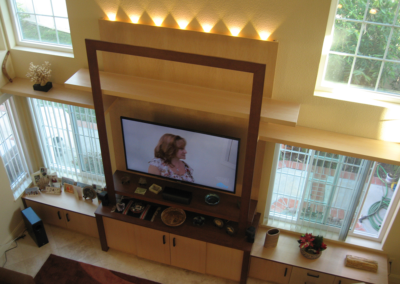 MC2 Design - Residential Design: San Diego living room - original design, custom entertainment built-in
