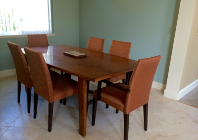 MC2 Design - Residential Design: San Diego dining room - original design, custom built dining table