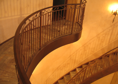 MC2 Design - Residential Design: Windsor staircase with custom bronze finish